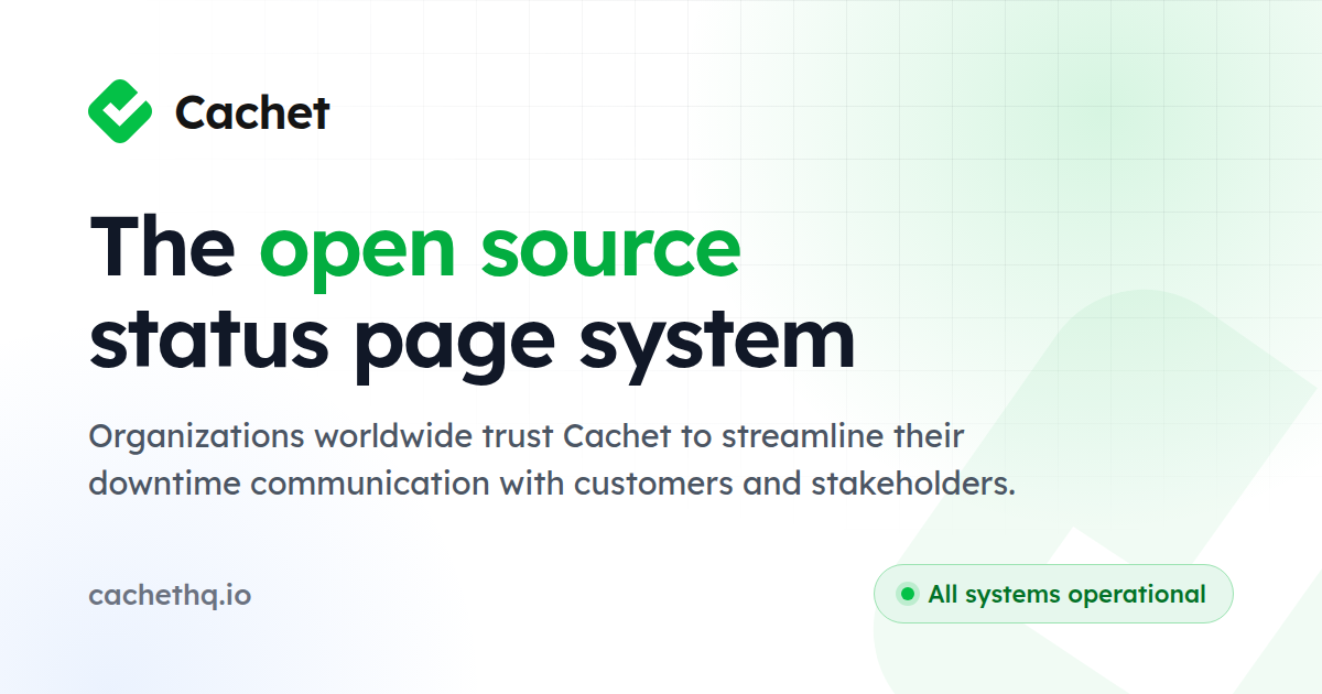 cachet website preview