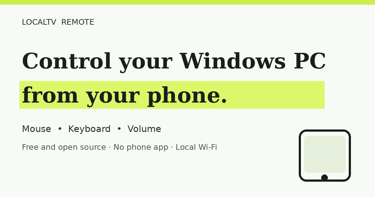 localtv-remote website preview