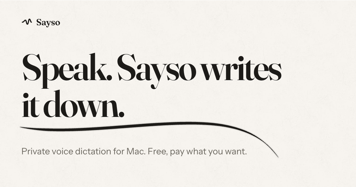 sayso website preview
