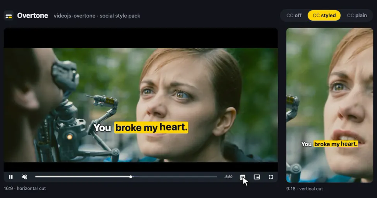 overtone-captions website preview
