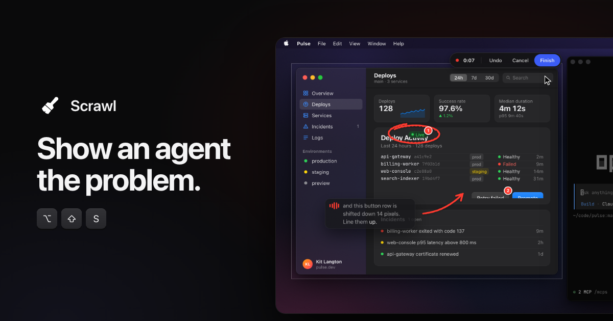 scrawl website preview
