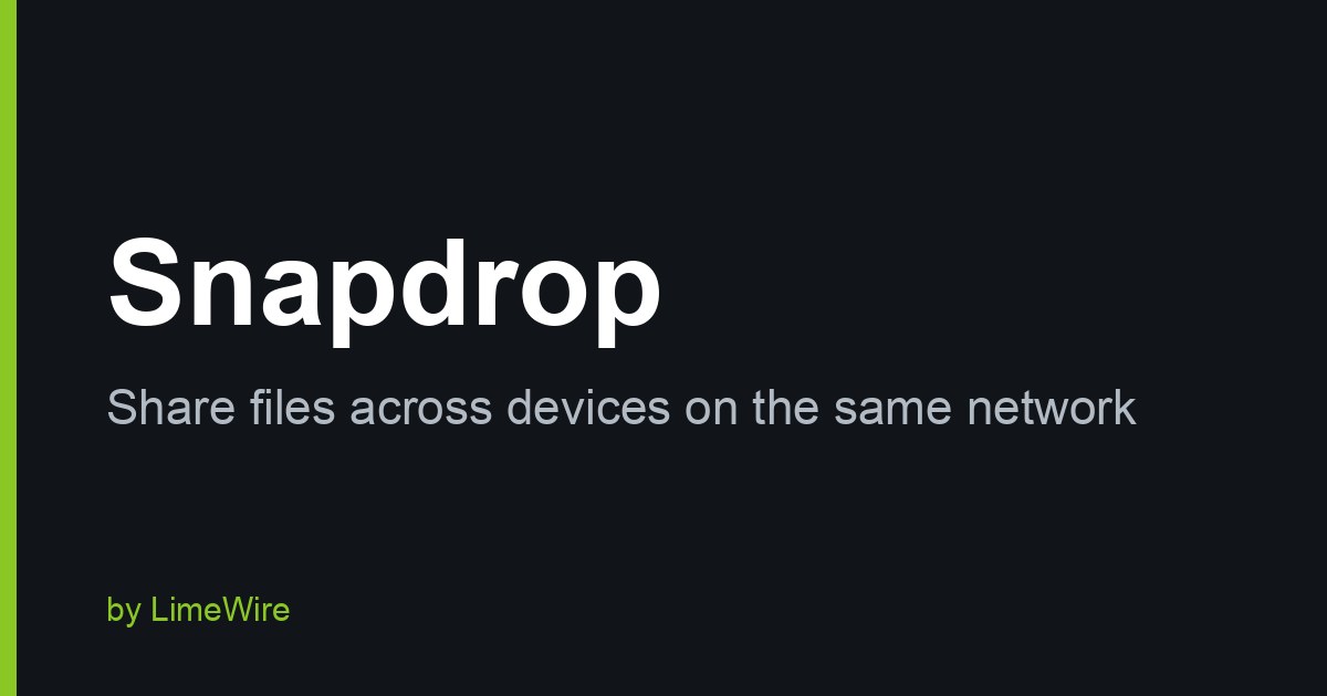 snapdrop website preview