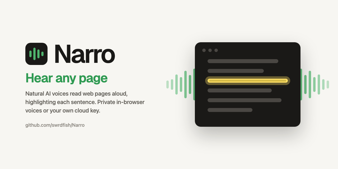 Narro website preview