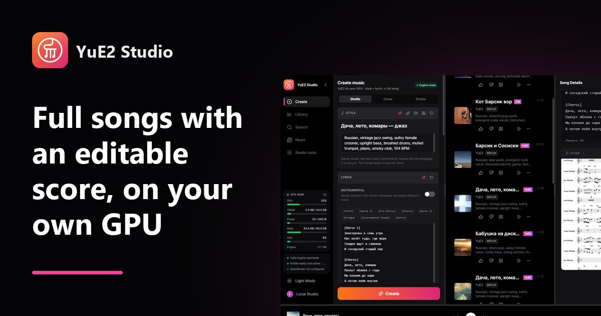 YuE2-Studio website preview