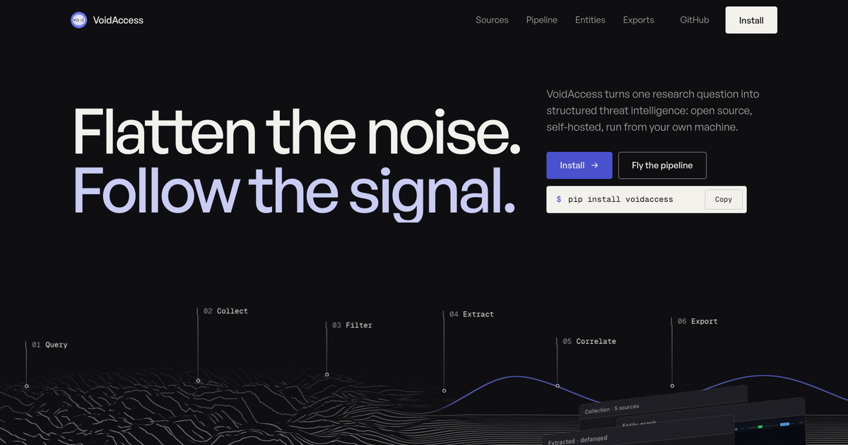 voidaccess website preview