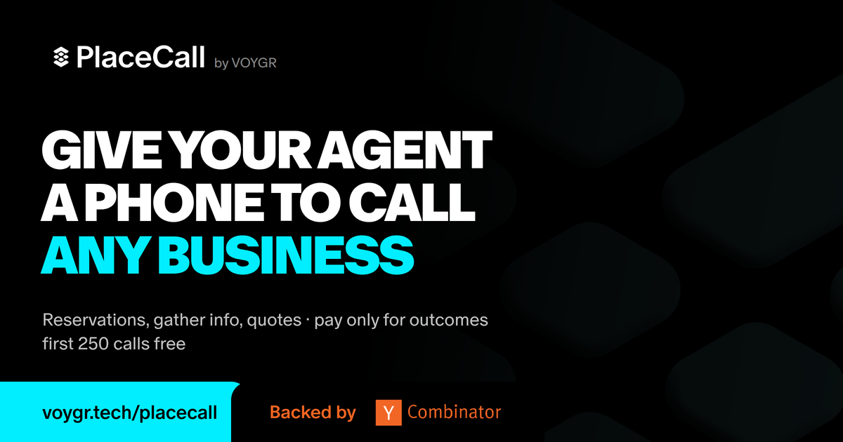 placecall website preview
